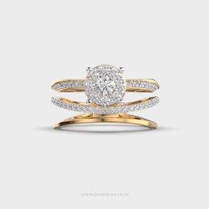 Luna Crest String Diamond Ring