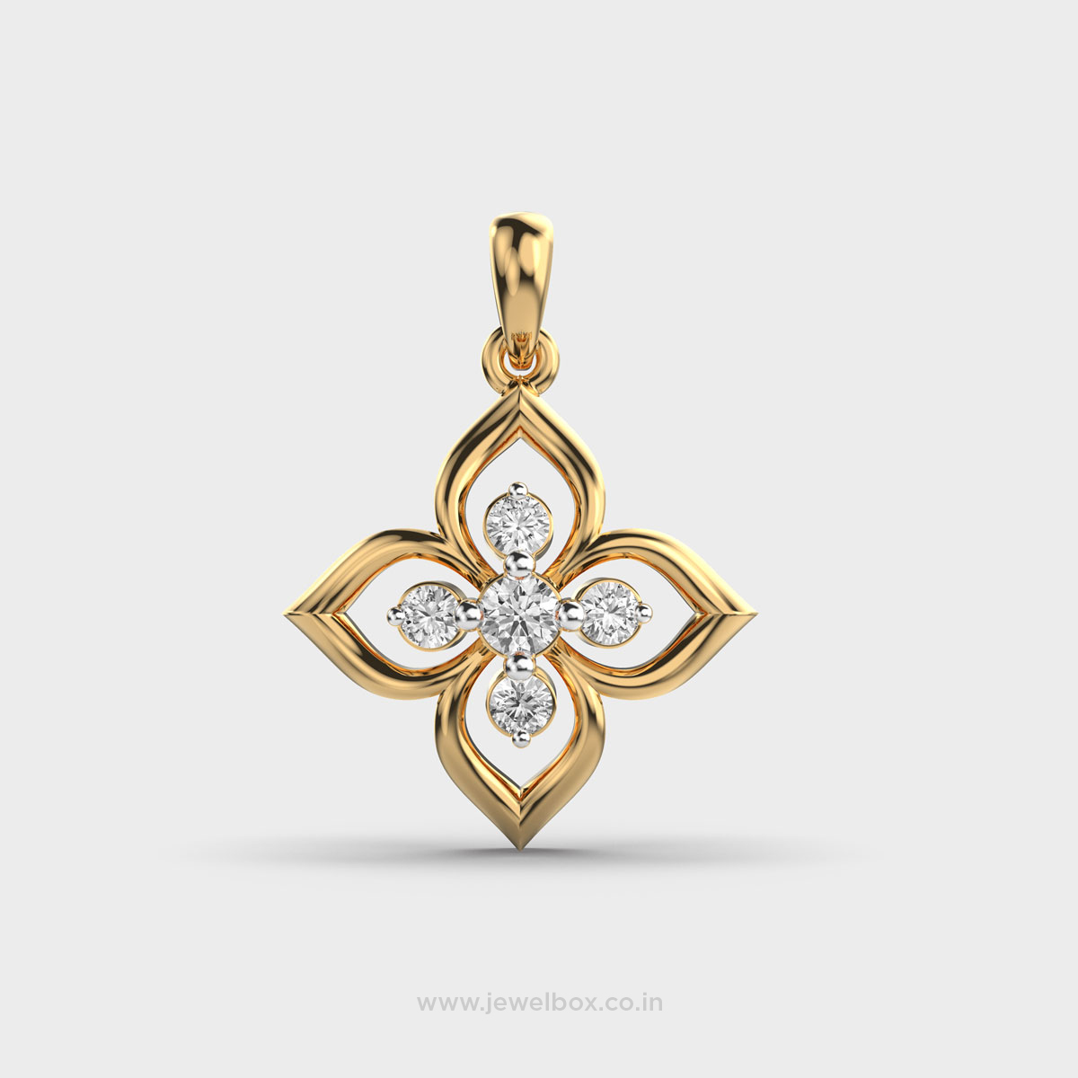 Camilia Bloom Diamond Pendant (Without Chain)