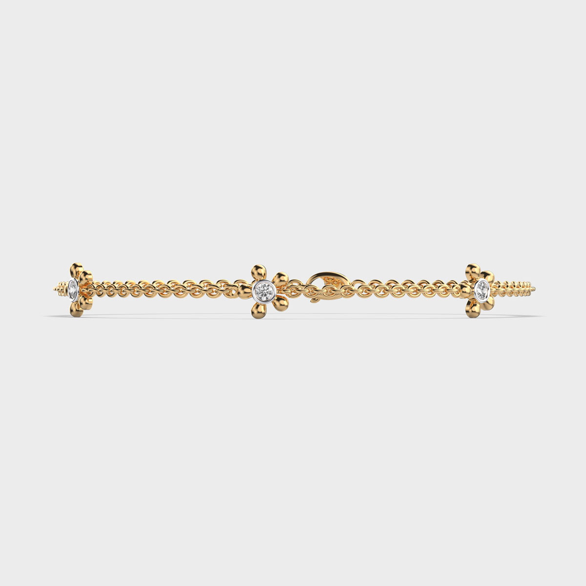 Delicate Bejewelled Bracelet with Diamonds
