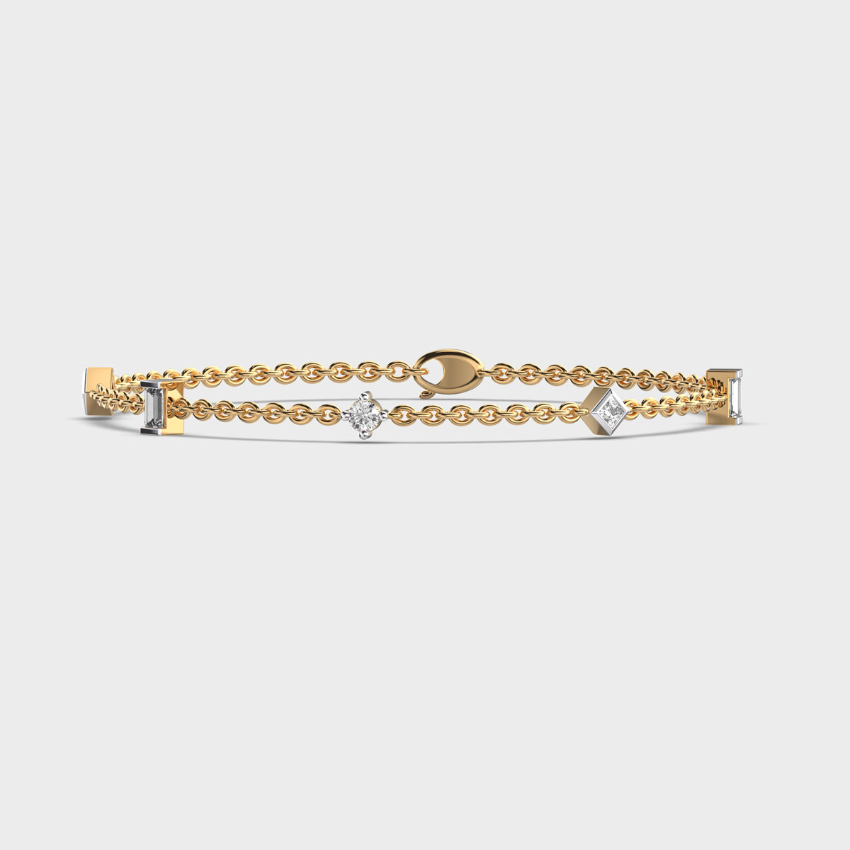 Sophisticated Diamond Chain Bracelet