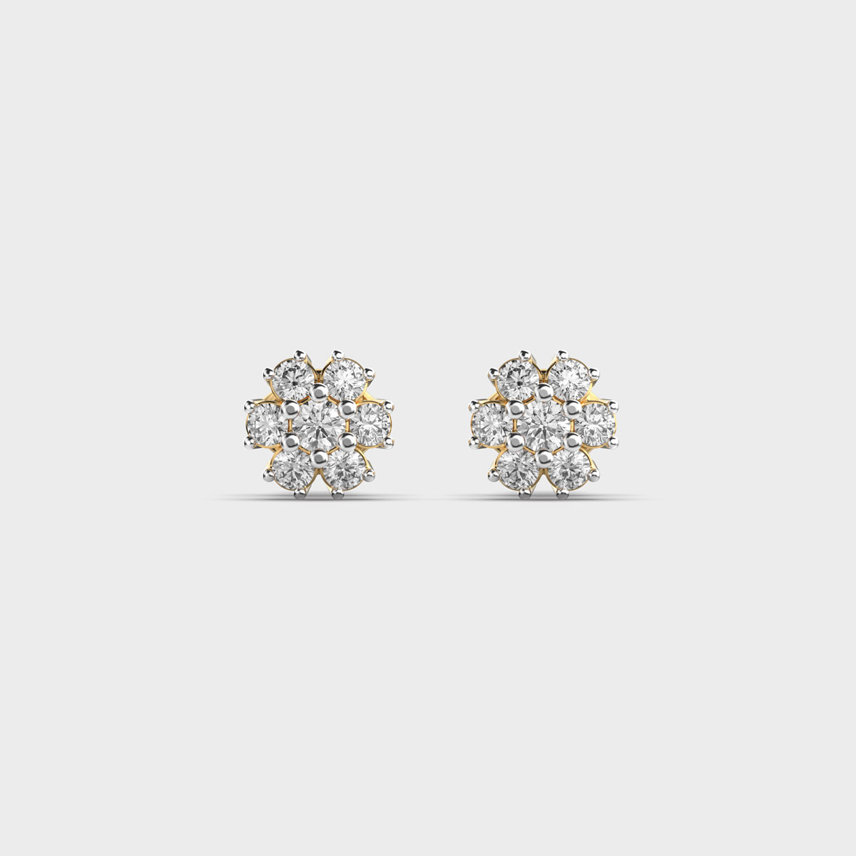 Elegant Diamond Stud Earrings