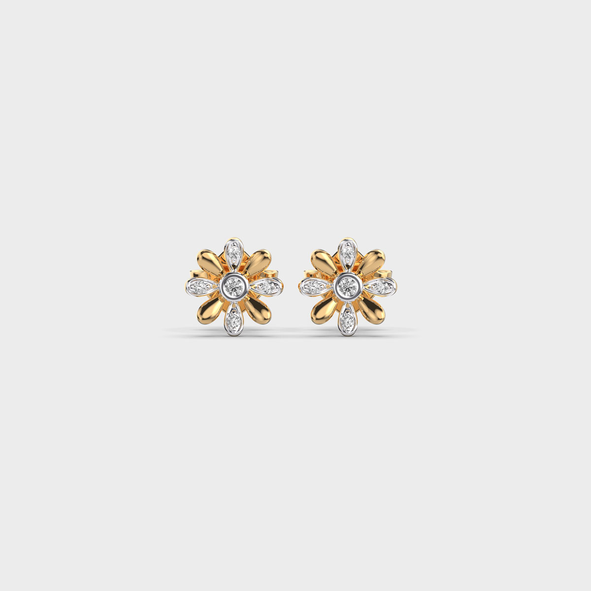 Floral Diamond Earrings