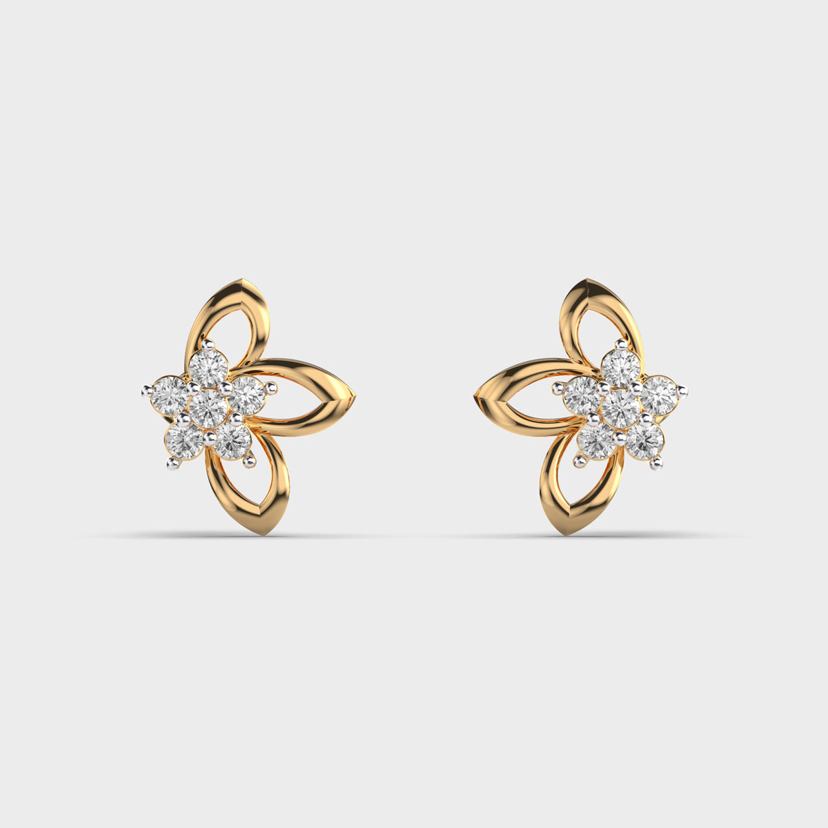 Diamond Petal Studs