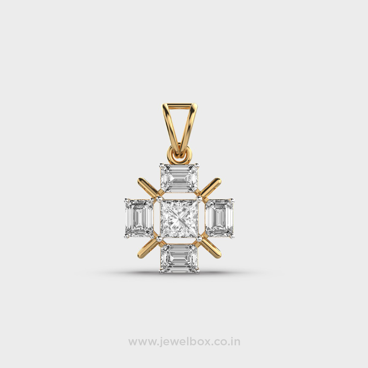 Elegant Cross Diamond Pendant