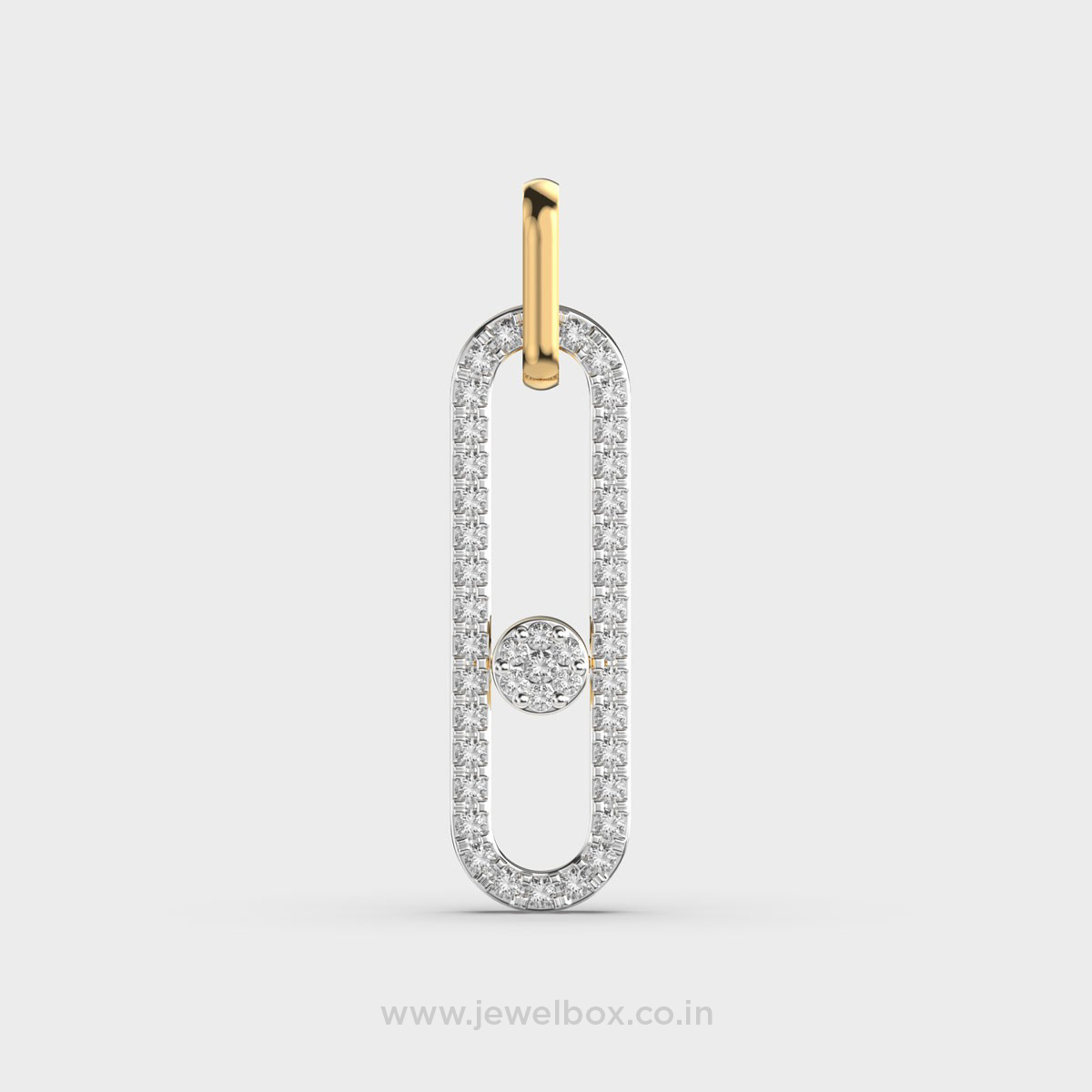 Oval Radiance Diamond Pendant