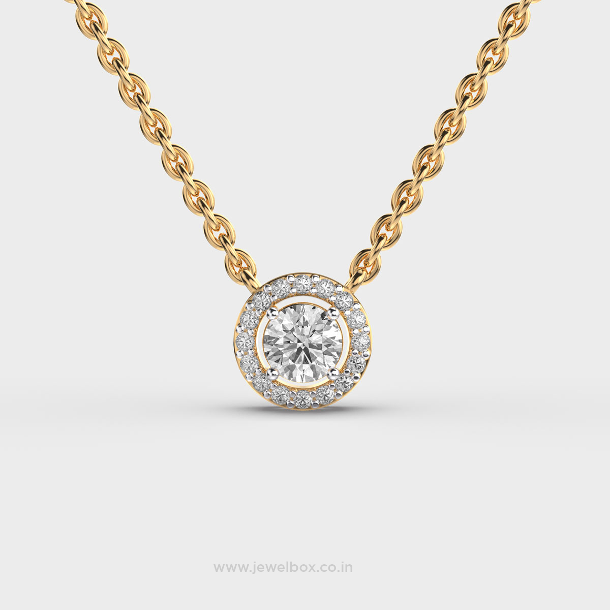 Circum Cira Diamond Pendant (With Chain)
