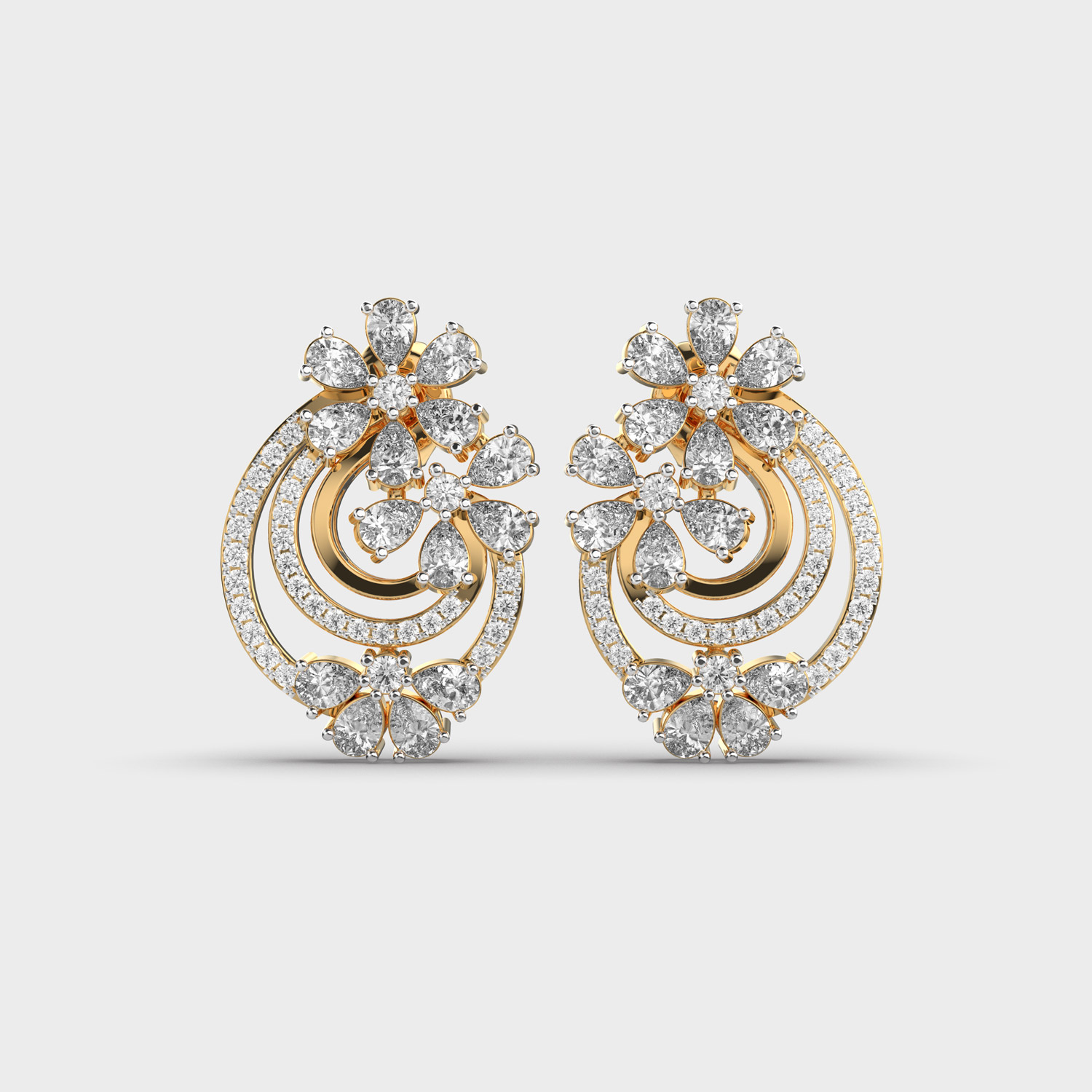 Splendid Bunch Diamond Earrings
