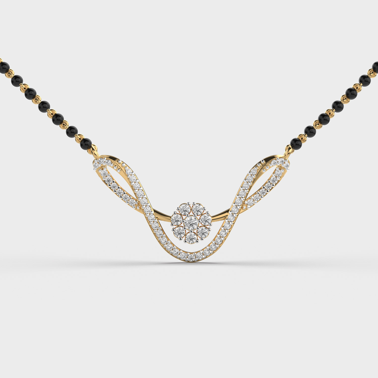 Eternal Love Link Diamond Mangalsutra (With Chain)