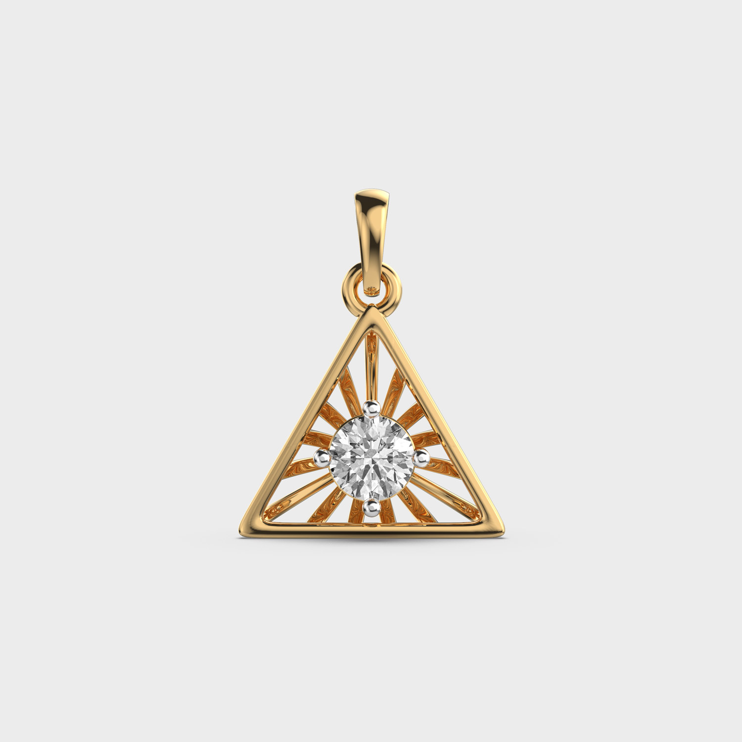 Lustrous Prism Diamond Pendant