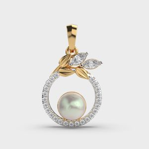 Intricate Motif Diamond Pendant