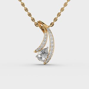 Mysterious Curve Diamond Pendant