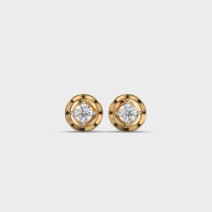 Elegant Round Diamond Studs
