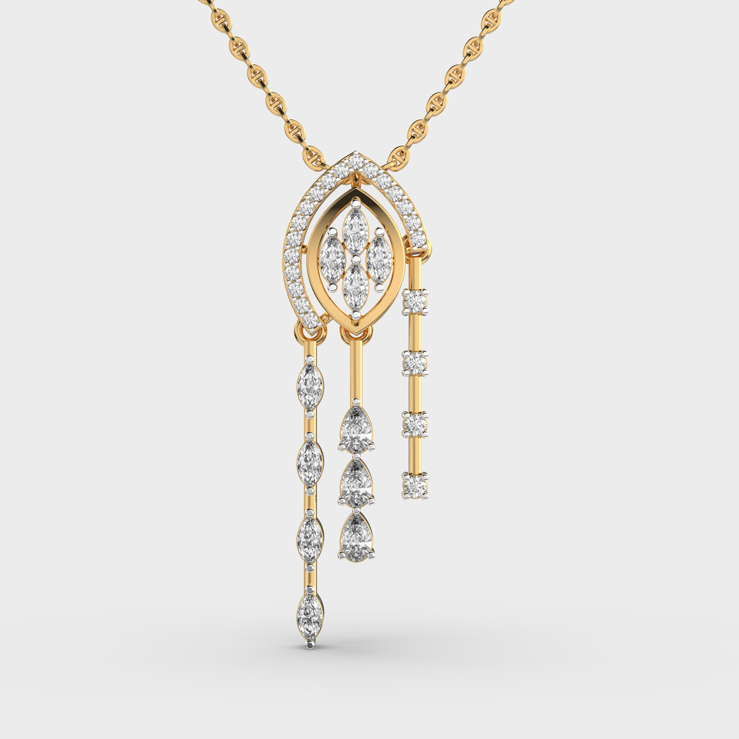 Starlure Marquise Diamond Pendant (Without Chain)