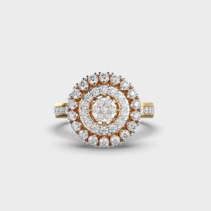 Defined Ripples Diamond Ring