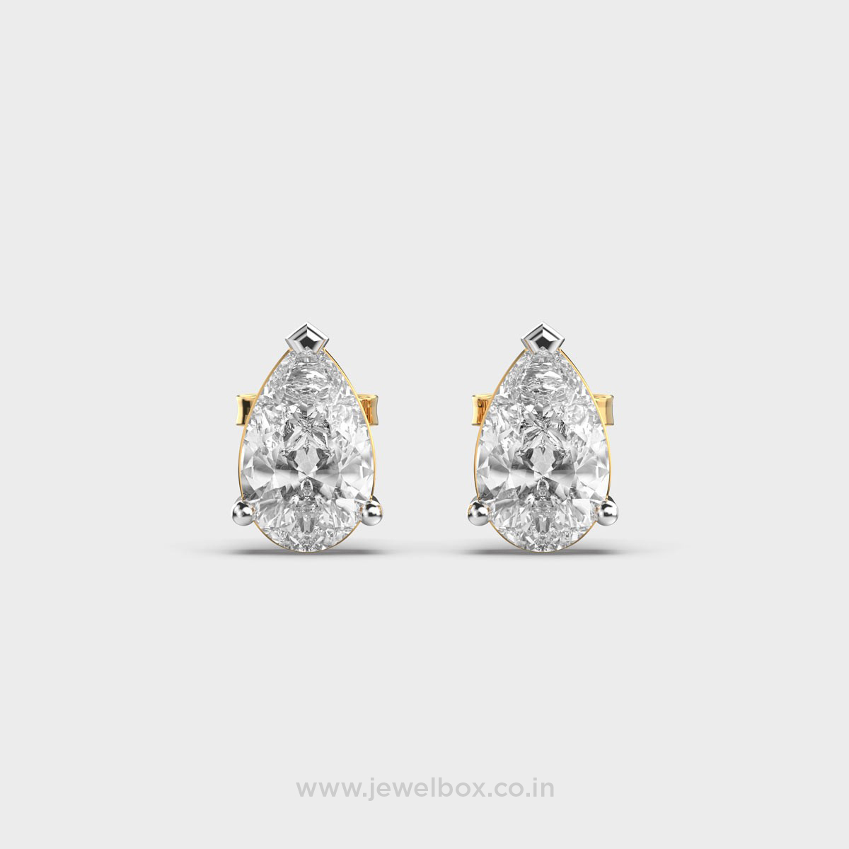 2 Carat Classic Pear Studs