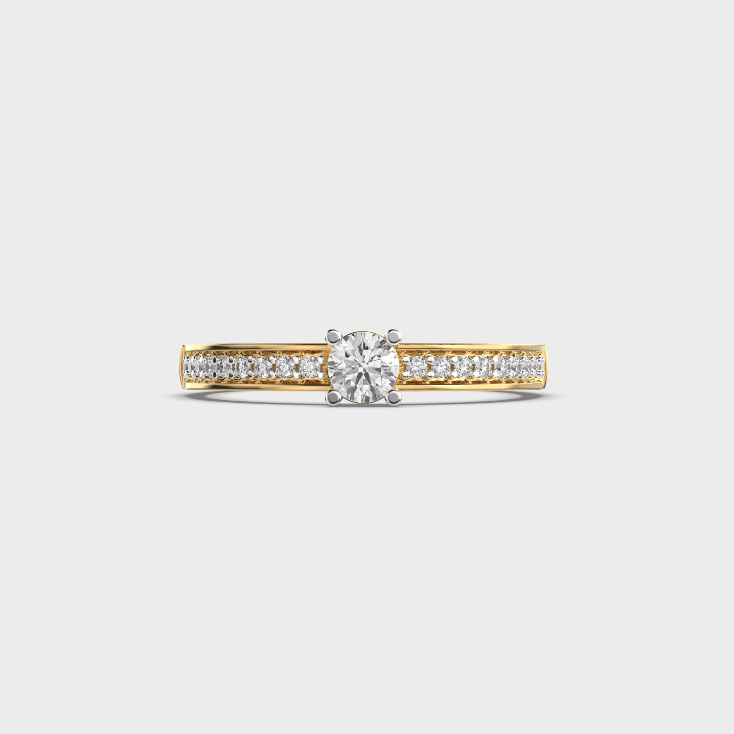 Simple Chic Round Diamond Ring