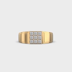 Nine Diamond Band Ring for Men