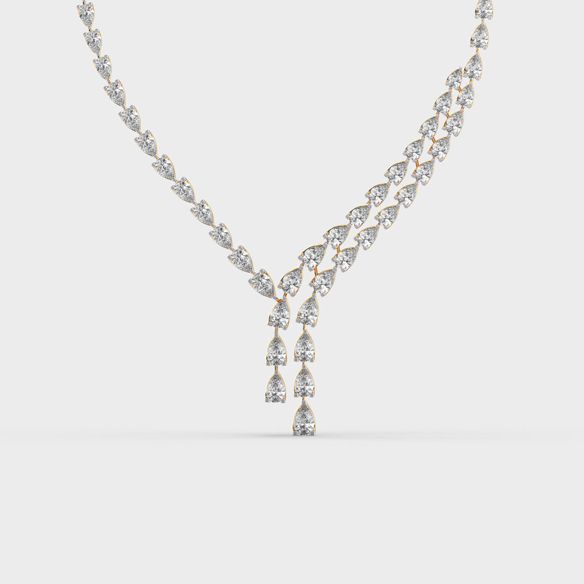 Her Royal Highness Criss Cross Diamond Necklace