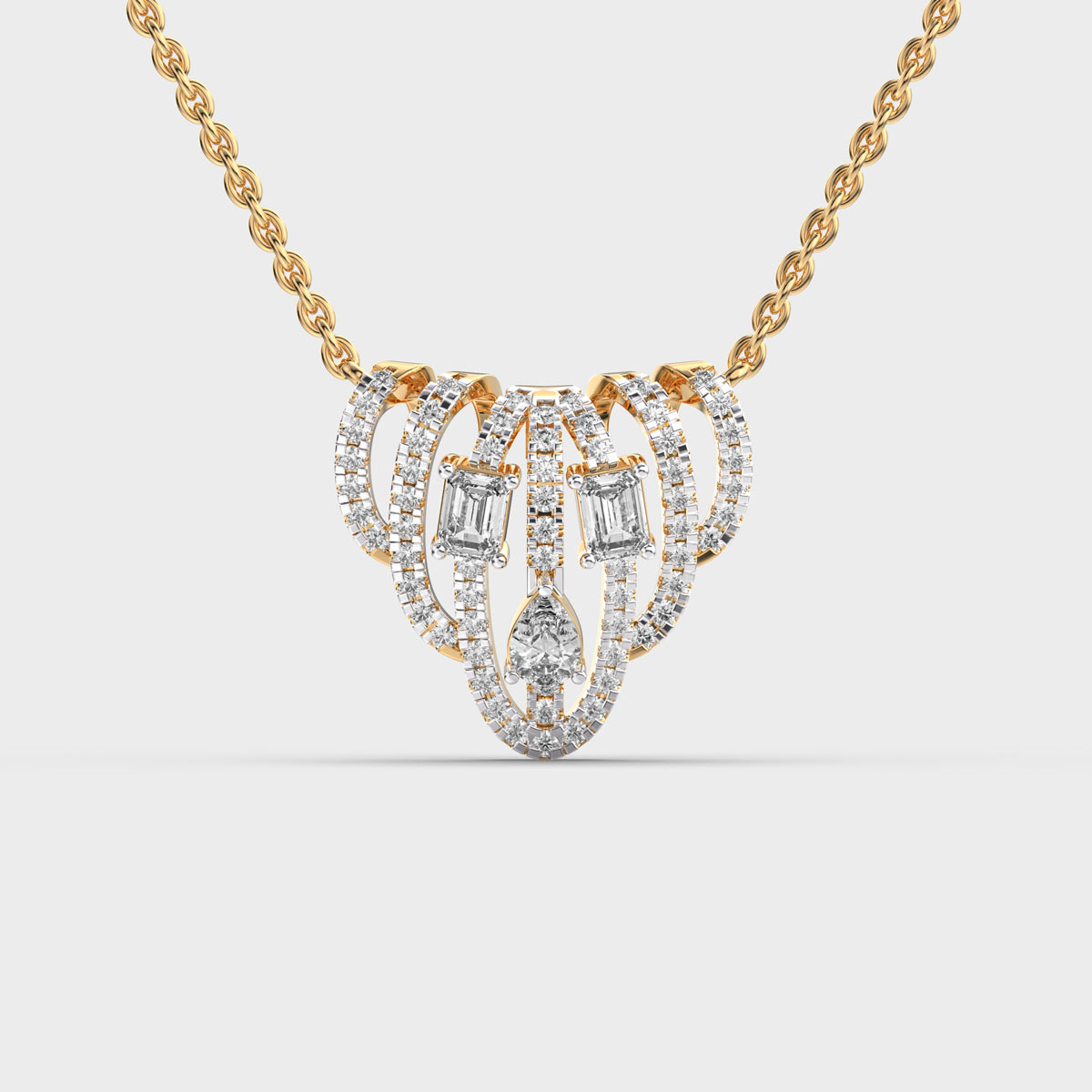 Wheels of Grace Diamond Pendant (With Chain)