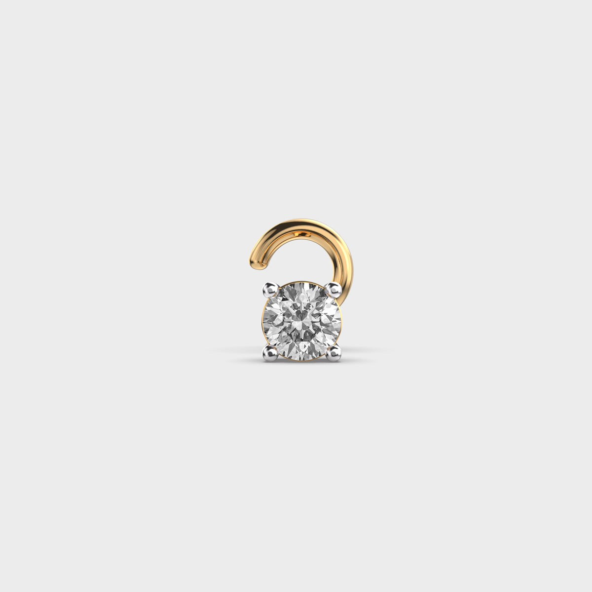 Shimmering Grace Diamond Nose Pin