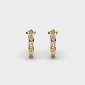 Her Shine Diamond Hoop Earrings