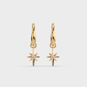 Dropping Stars Diamond Earrings for Women