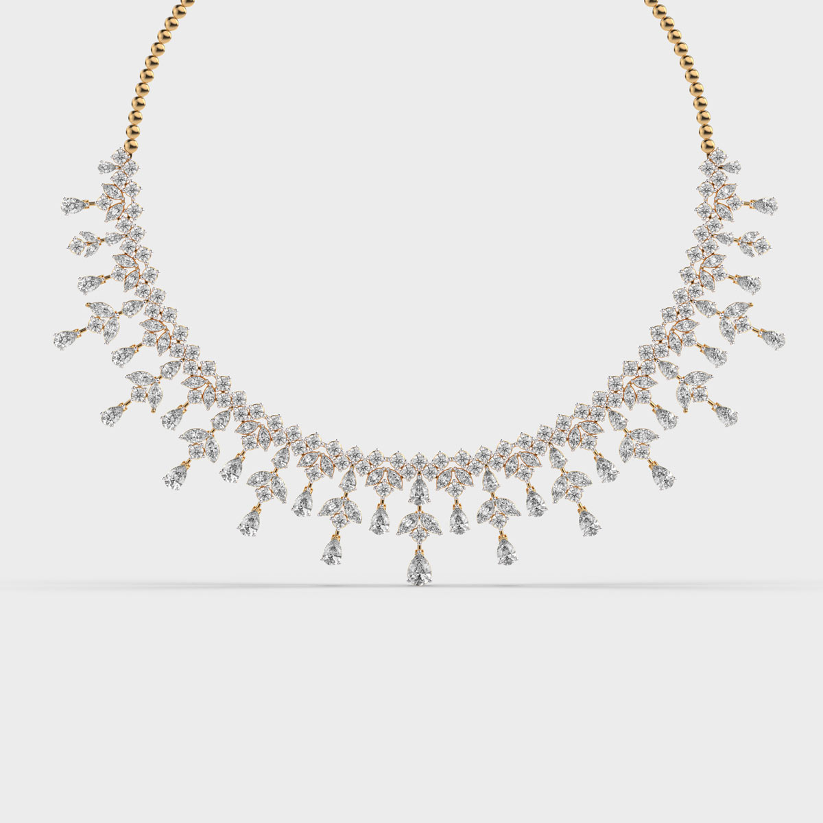 Queen Elizabeth Fringe Diamond Necklace