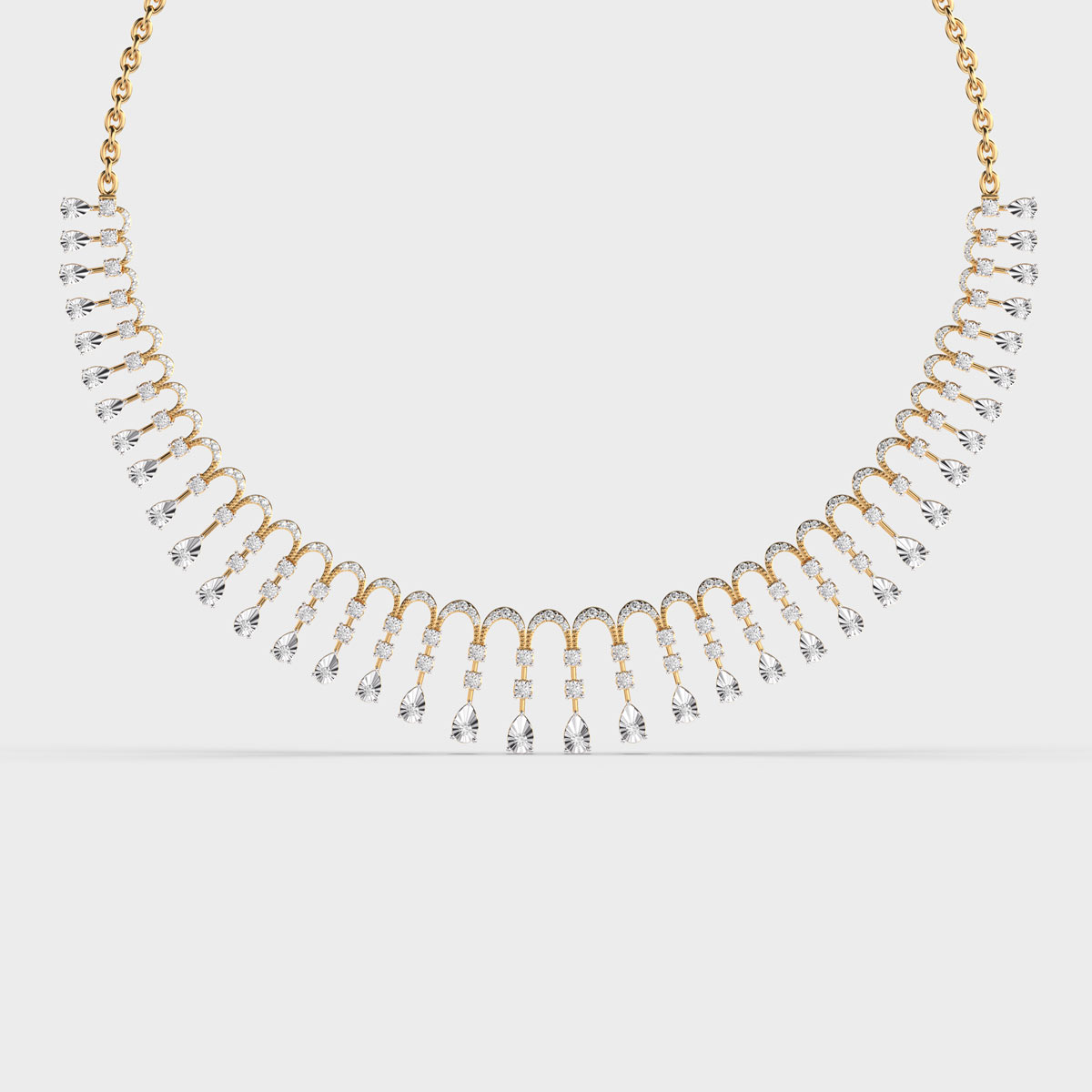 Empire Shine Drop Diamond Necklace