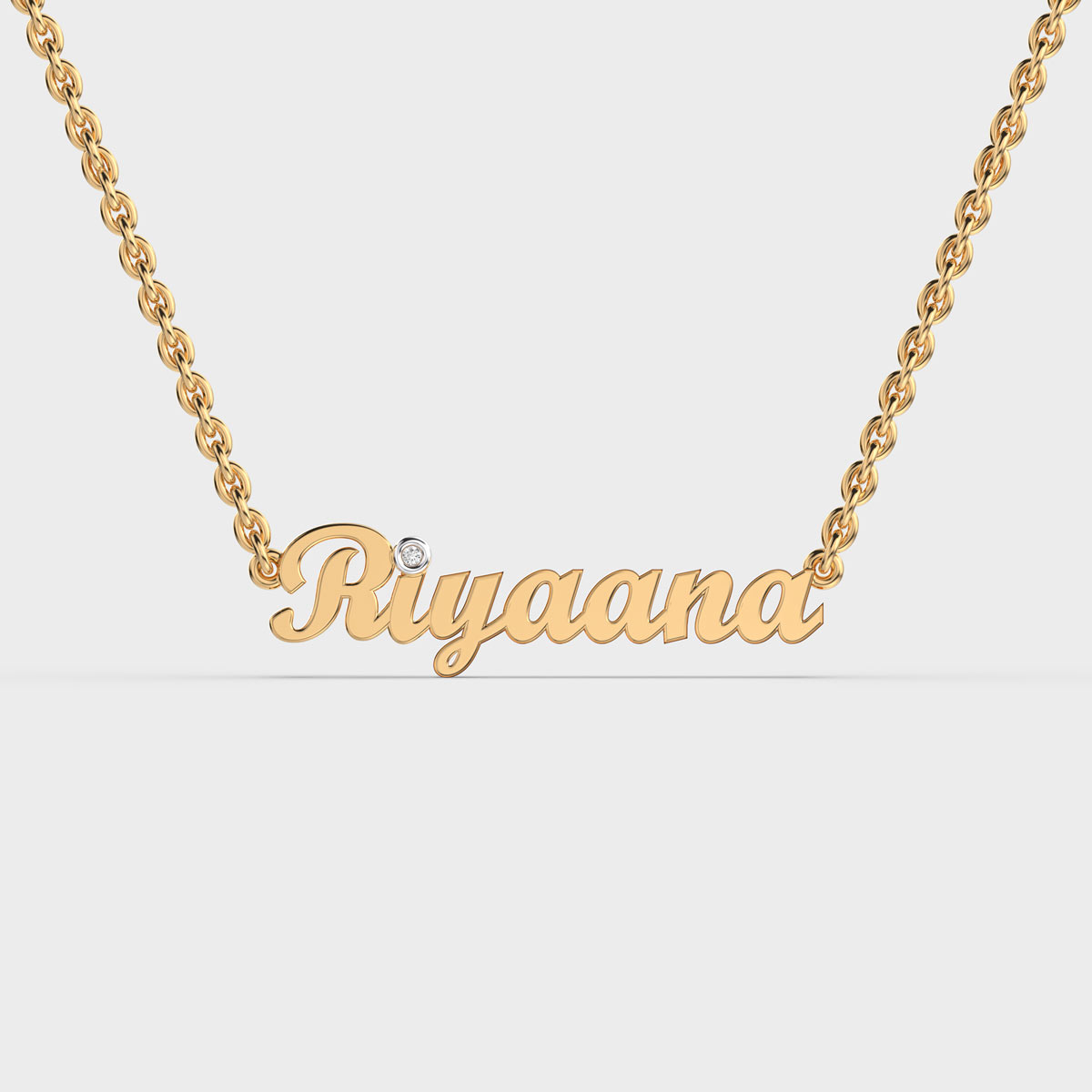 "Your Name" Diamond Necklace (Customisable)