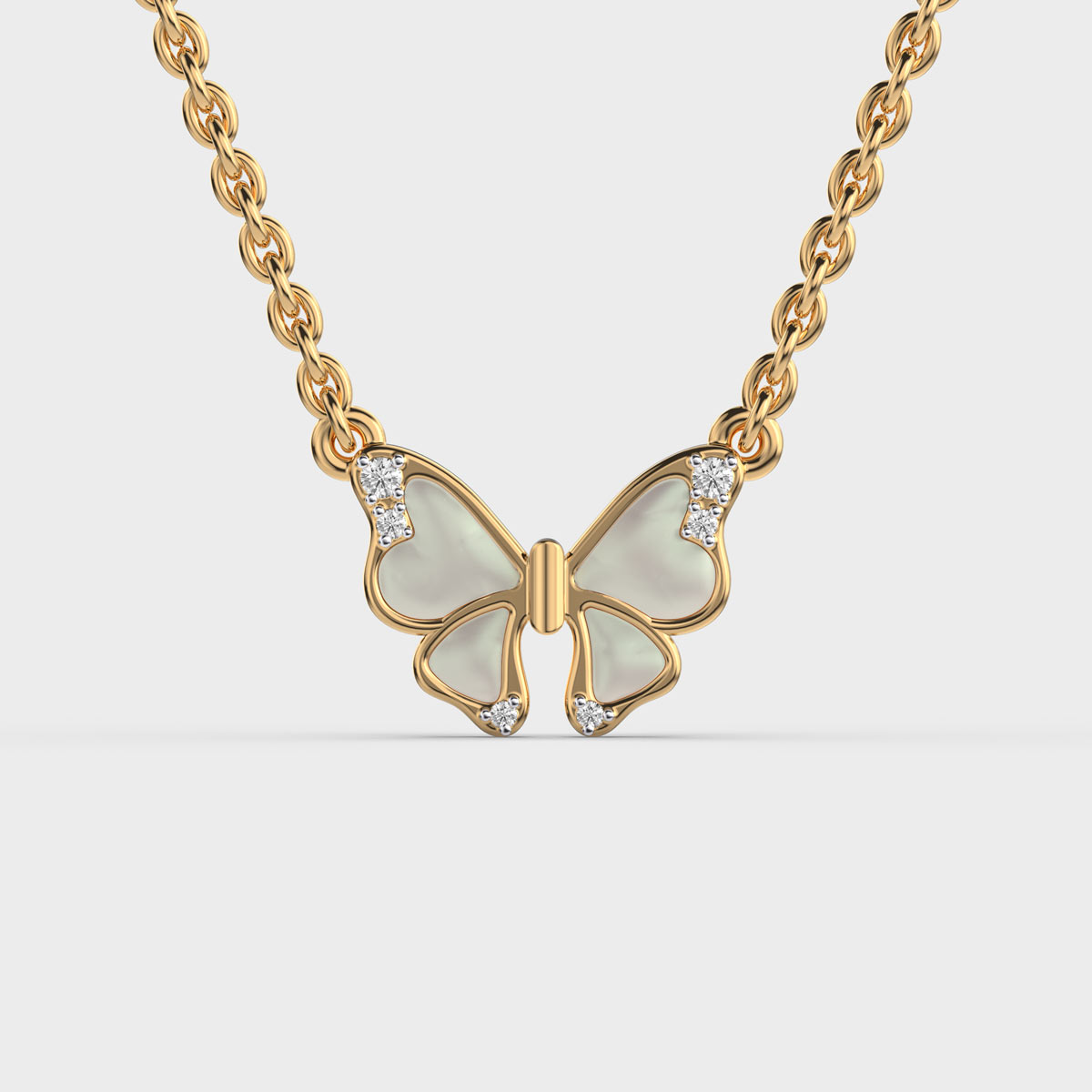 Butterfly Diamond Necklace