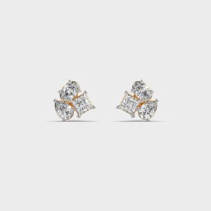 Everyday Glam Mixed Diamond Ear Studs
