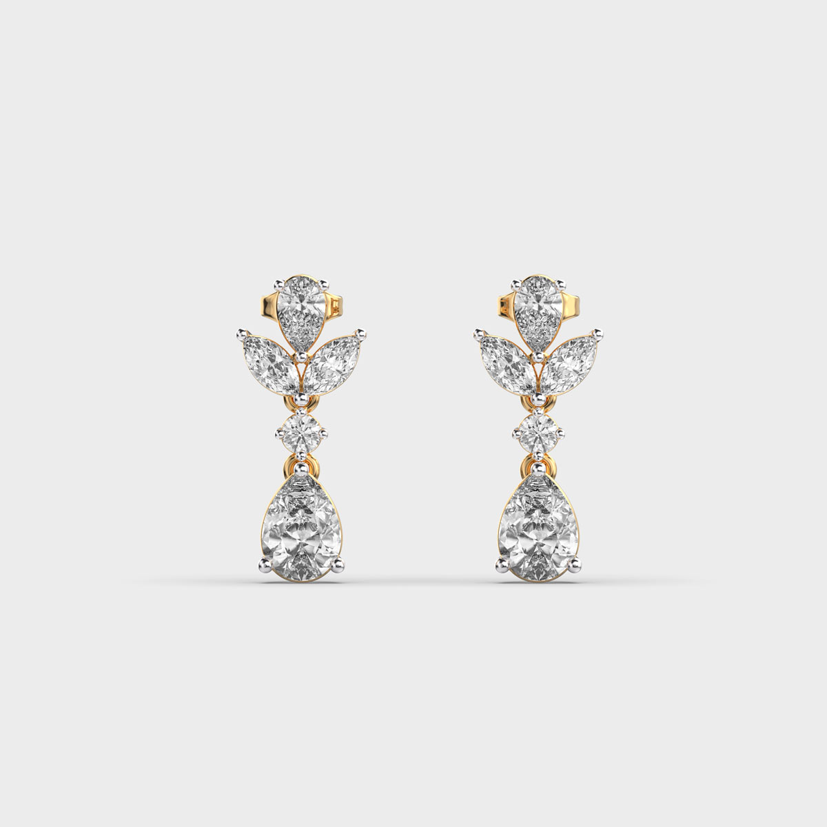 Surreal Glow Diamond Drop Earrings