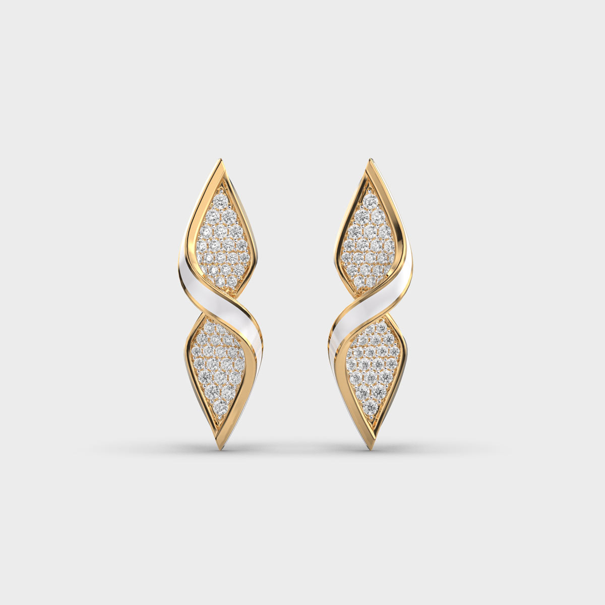 Beckoning Glam Diamond Encrusted Earstuds