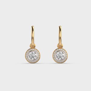 Solitaire Drops Diamond Earrings for Women
