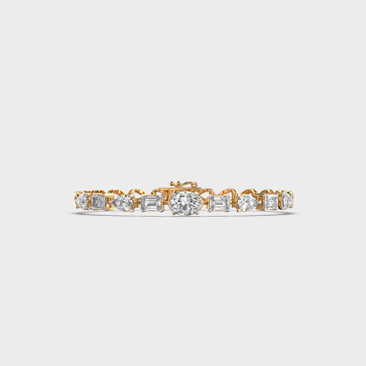 Stylish Clustered Diamond Bracelet