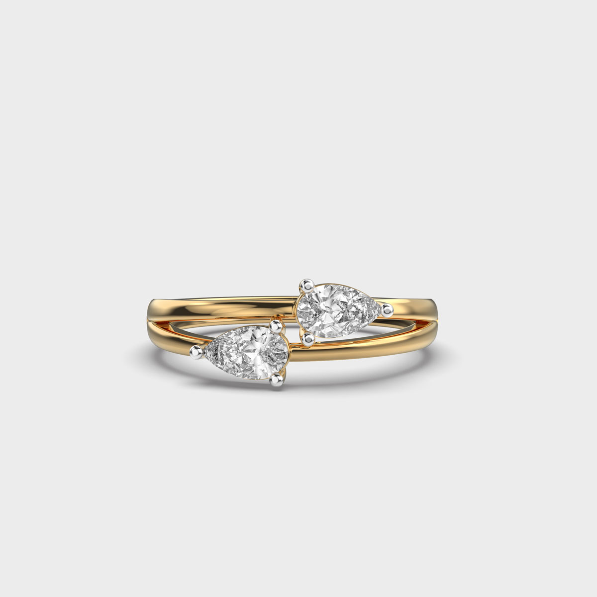 Pear Pride Diamond Statement Ring