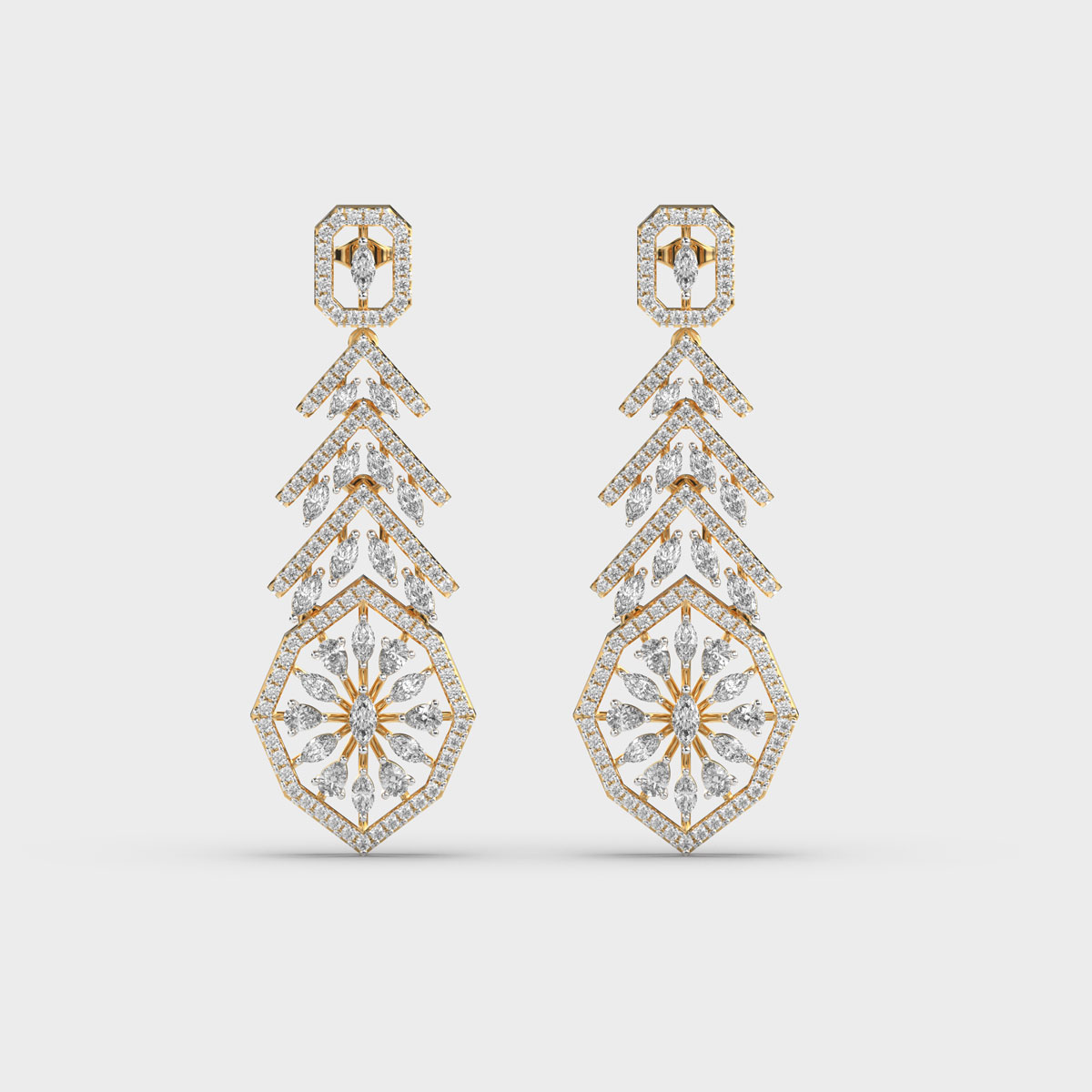 Velvet Moonfall Diamond Dangler Earring