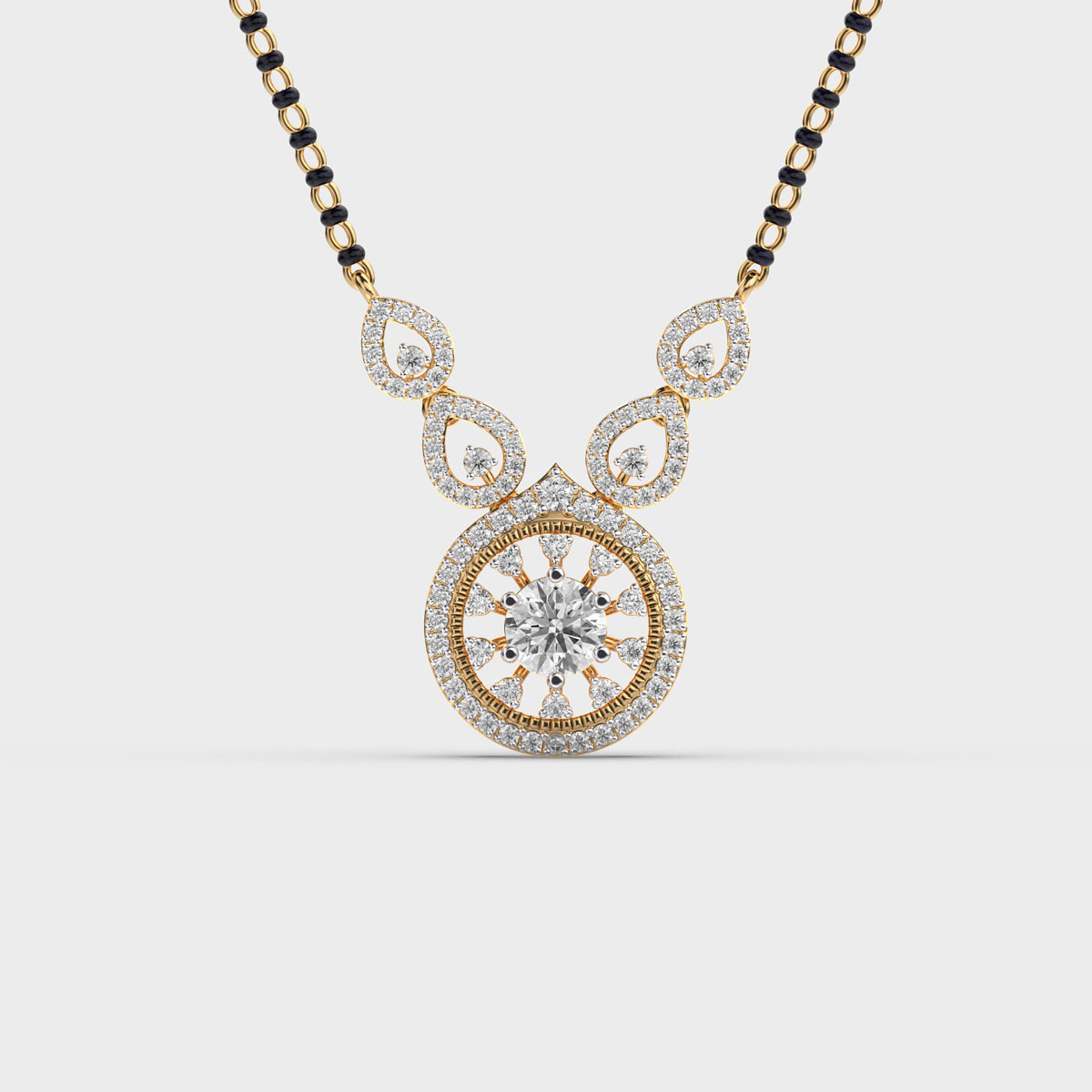 Forever Promise Diamond Mangalsutra Pendant (With Chain)