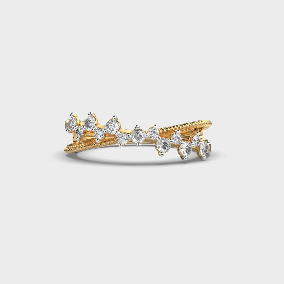 Verdant Crown of Wreath Diamond Ring