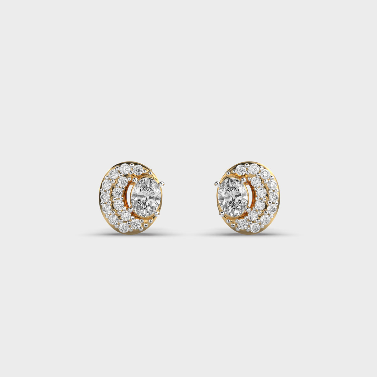 Cosmic Conch Diamond Ear Studs