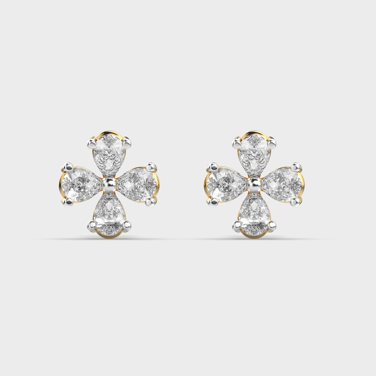 Sacred Shine Cross Diamond Earstuds