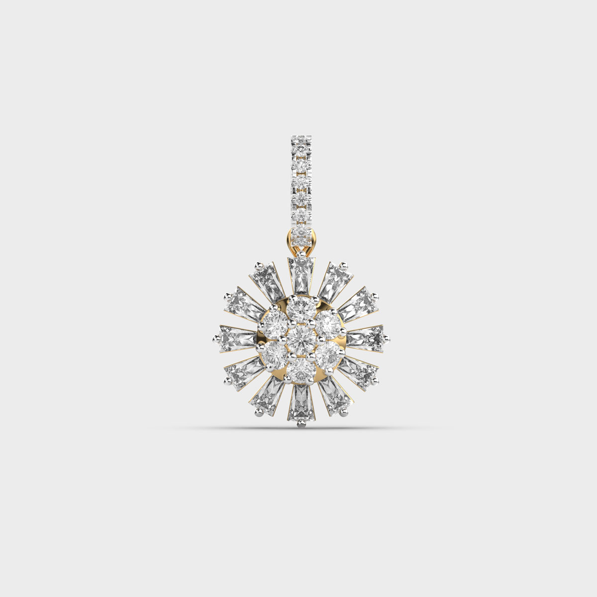 Snowflake Of North Diamond Pendant (Without Chain)