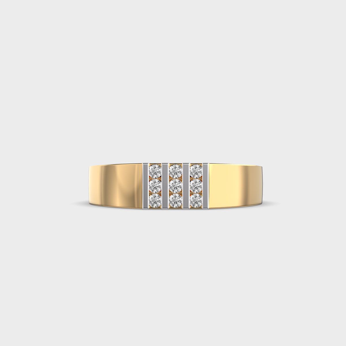 Element Axis Diamond Ring For Men