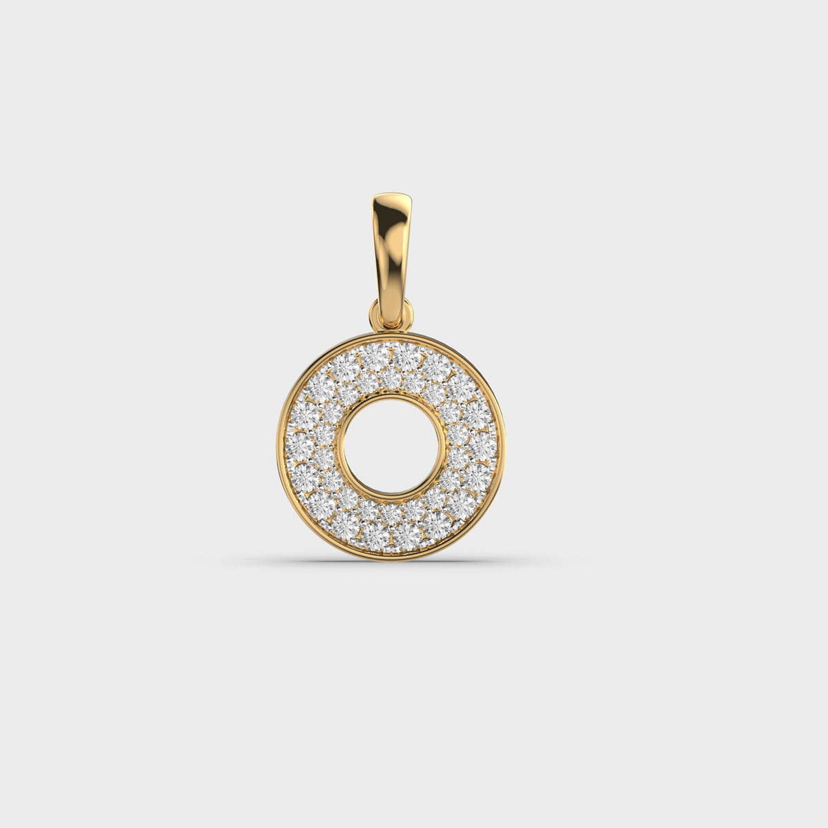 Occulus Diamond Encrusted Pendant (Without Chain)