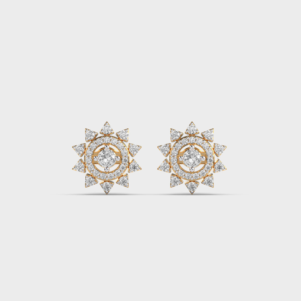 Gleaming Opalina Diamond Ear studs