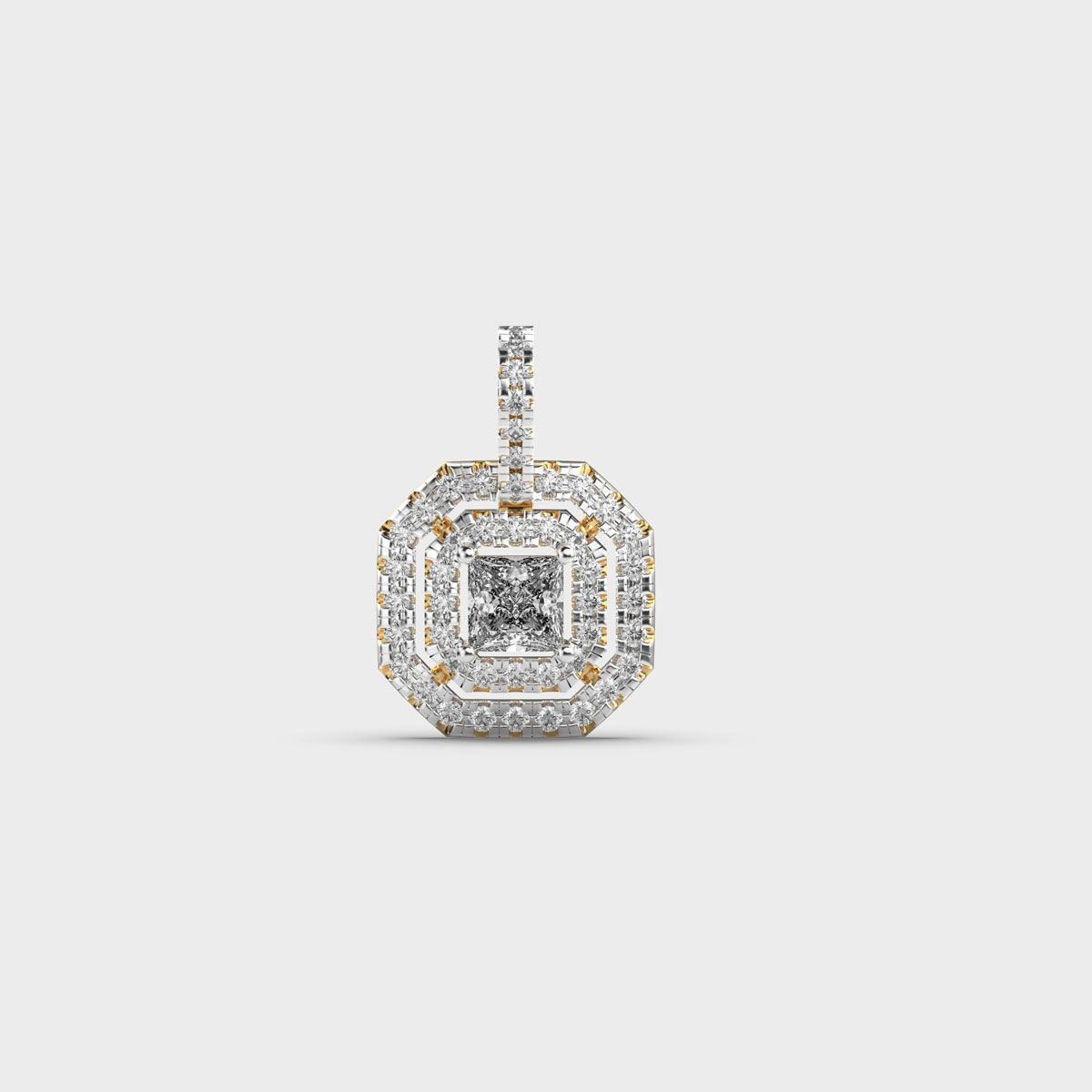 Minimal Queen Radiance Diamond Pendant (Without Chain)