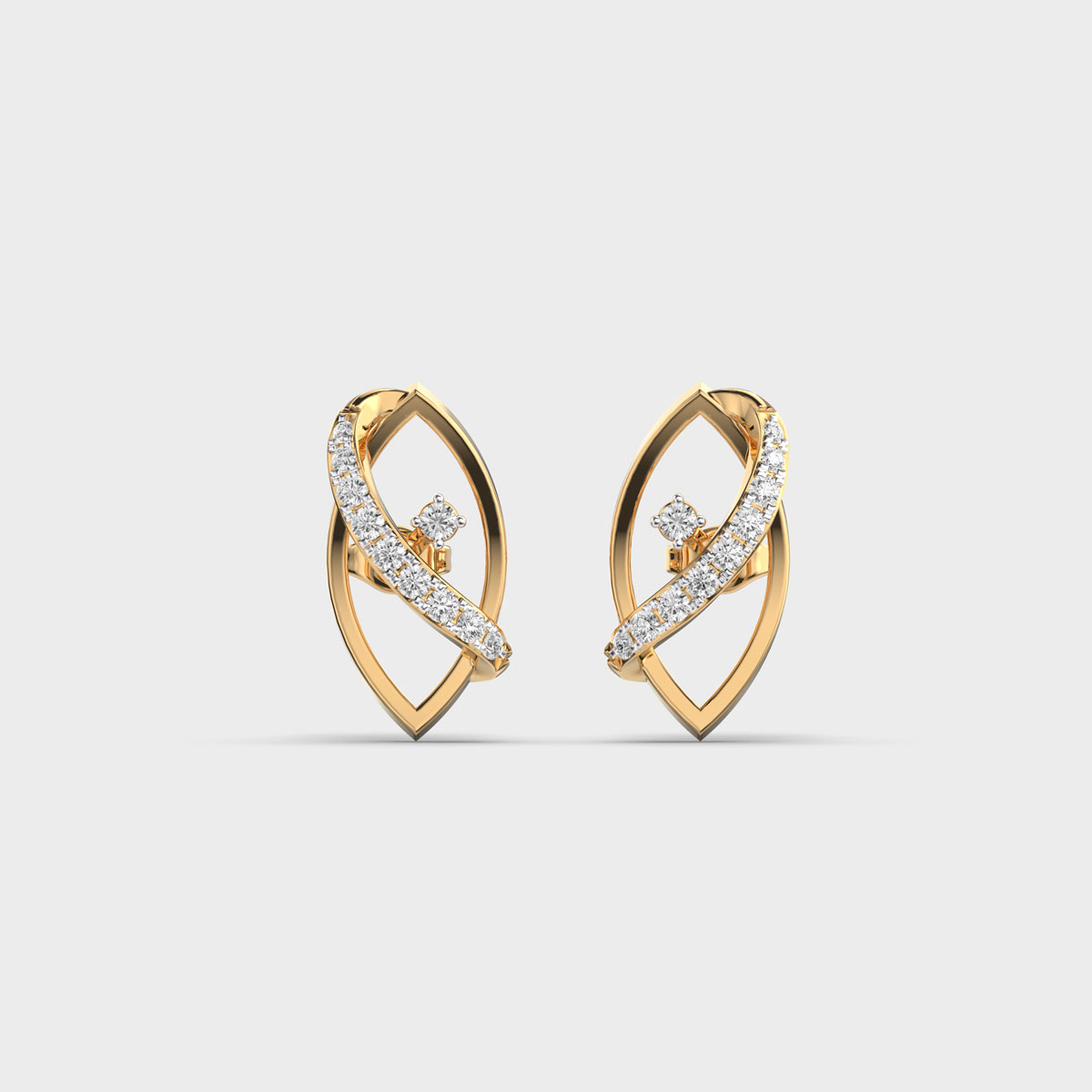 Lauras Glam Diamond Encrusted Earstuds