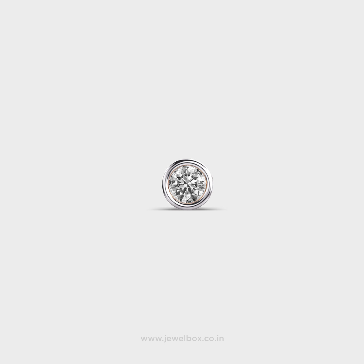 Shining Round Dot Diamond Stud For Men
