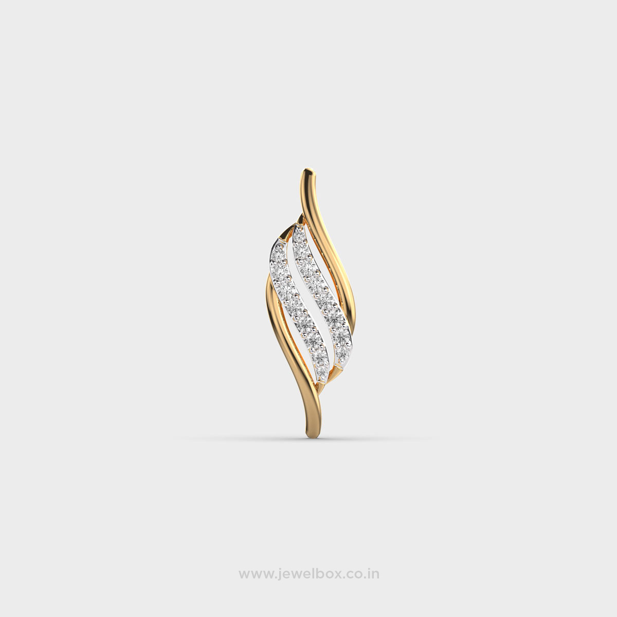 Ethereal Vine Diamond Pendant (Without Chain)