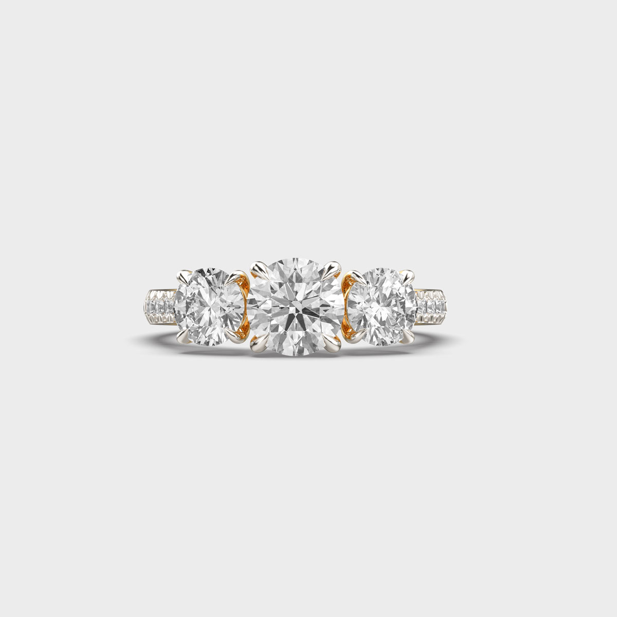 Blooming Trio Diamond Ring